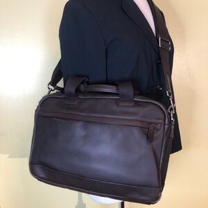 Coach Brown Leather Briefcase
